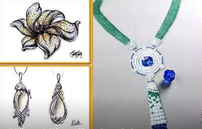 广州锋界珠宝手绘设计培训学院,广州珠宝首饰加工工艺培训,Rhino犀牛及MATRIX珠宝设计